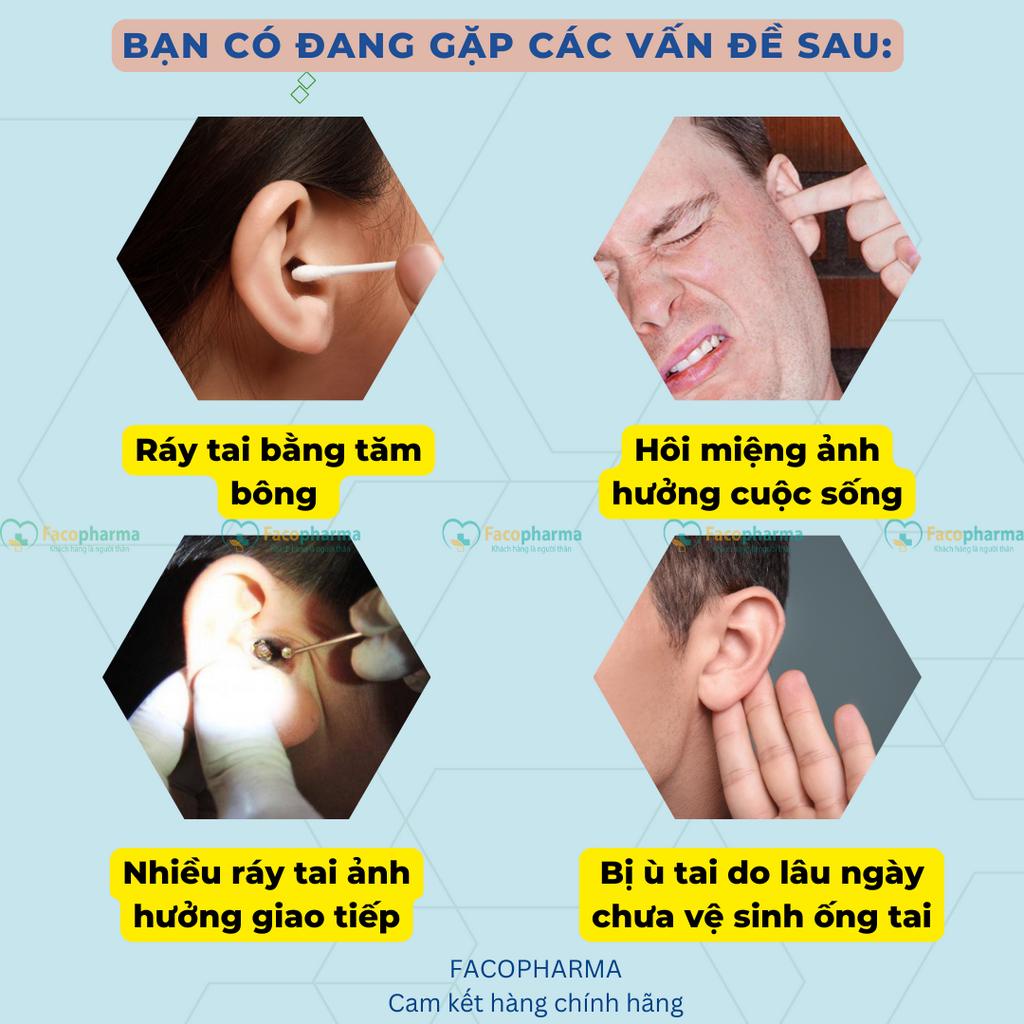 Bộ lấy ráy tai 6 món chuyên nghiệp với thép không gỉ an toàn cho tai có túi da nhỏ gọn tiện lợi dễ dàng mang theo CNLRT