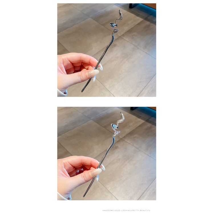 Kẹp Tóc Kim Loại Thiết Kế Mới Thời Trang Theo Phong Cách Trung Hoa Cho Nữ