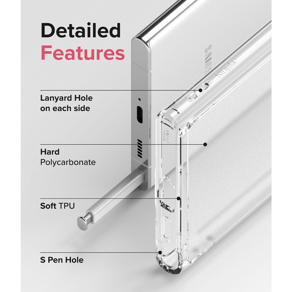 Ốp lưng Galaxy S22 Ultra Ringke Fusion - Nhập khẩu Hàn Quốc