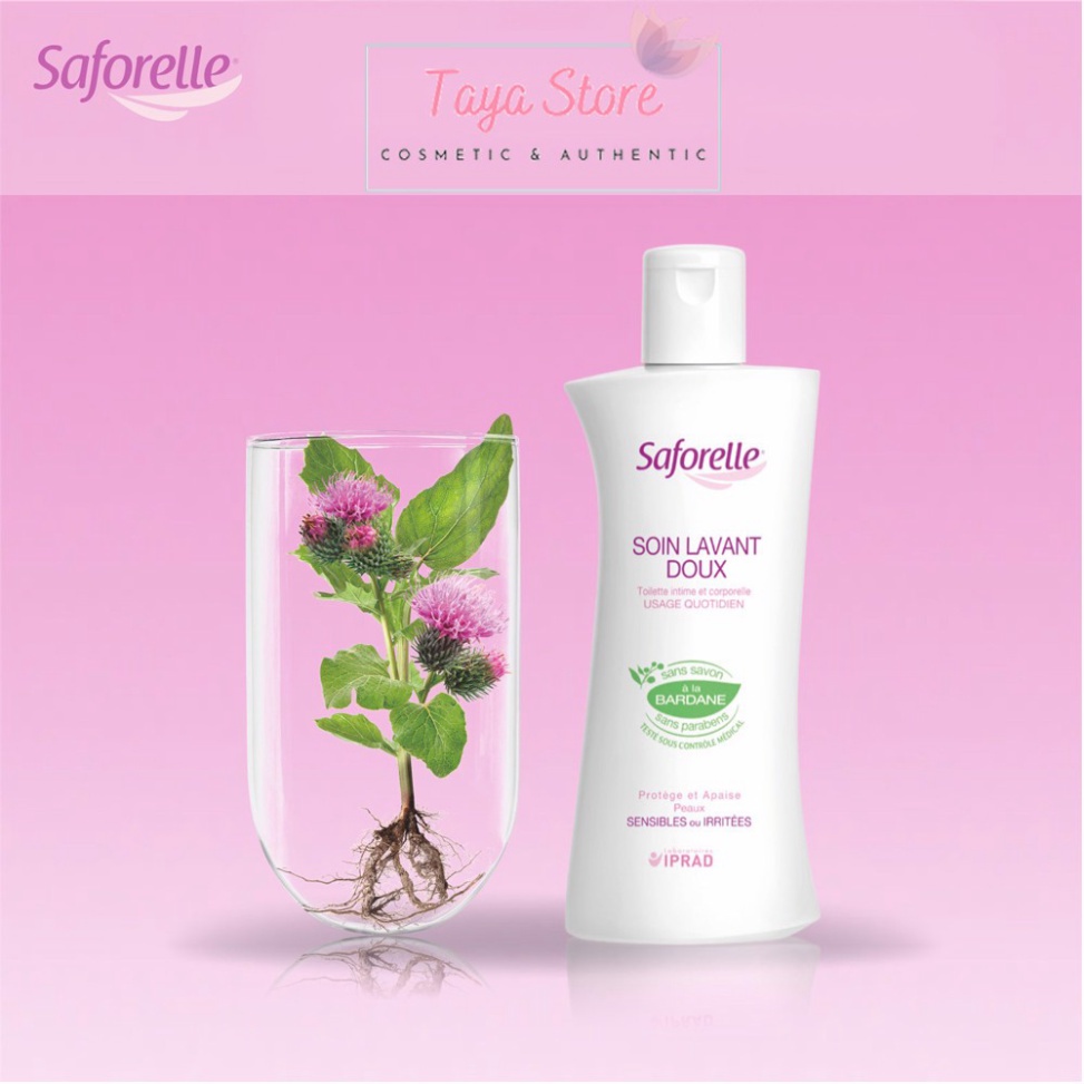 [Chính hãng] Dung dịch vệ sinh phụ nữ Saforelle Pháp Chai 250ml, 100ml chăm sóc da dịu nhẹ