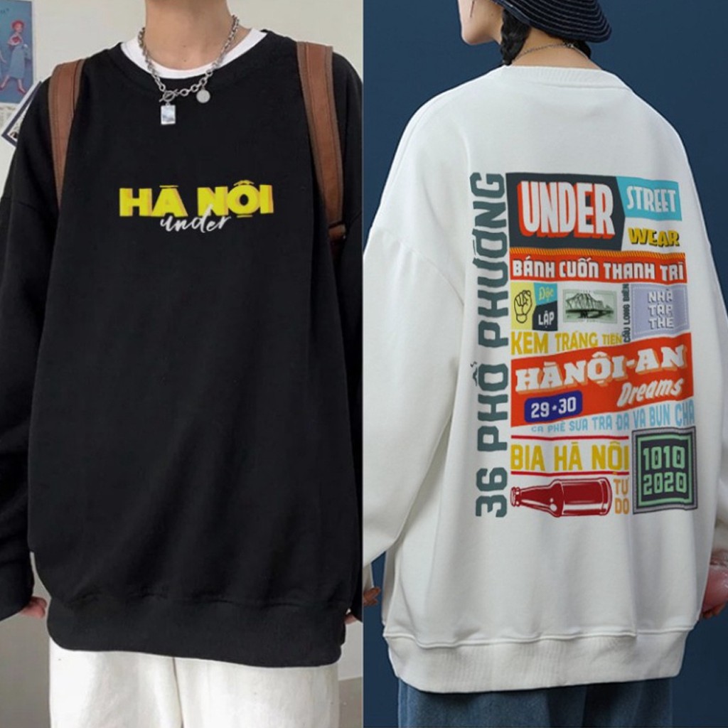Áo Hoodie Under Hà Nội Áo Sweater Nỉ VIETSTAR Form Rộng 36 Phố Phường Local Brand | BigBuy360 - bigbuy360.vn
