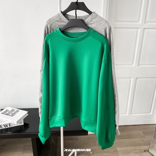 Áo nỉ trơn vai gân - 6213