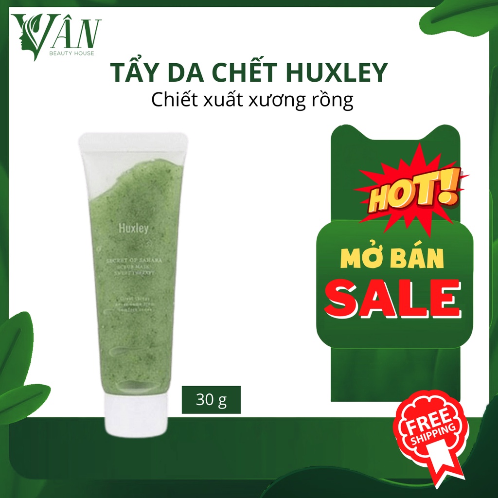 [CHÍNH HÃNG] Tẩy tế bào chết chiết xuất Xương Rồng Huxley Scrub Mask Sweet Therapy, loại mini 30gr