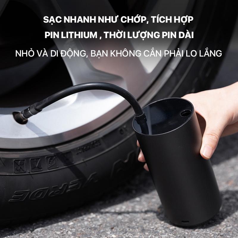 Bơm lốp ô tô Mojietu CQB01MC máy bơm sạc nhanh chính hãng cao cấp - Minh Tín Shop