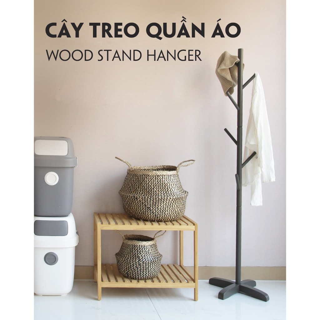 Cây Treo Quần Áo Màu Đen Morning House- Cây Treo Áo Đứng Lắp Ráp