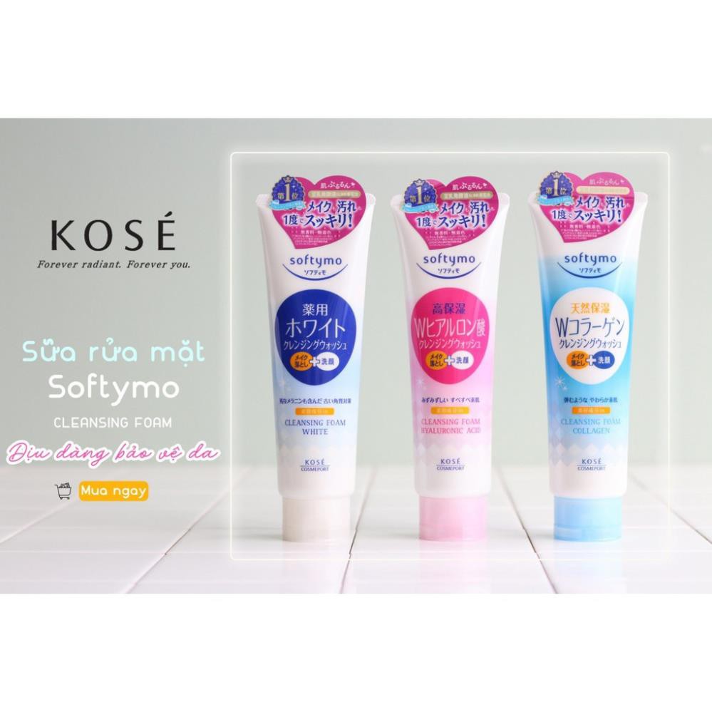 Sữa Rửa Mặt KOSE Softymo Nội Địa Nhật Bản (3 Loại) 220g | BigBuy360 - bigbuy360.vn
