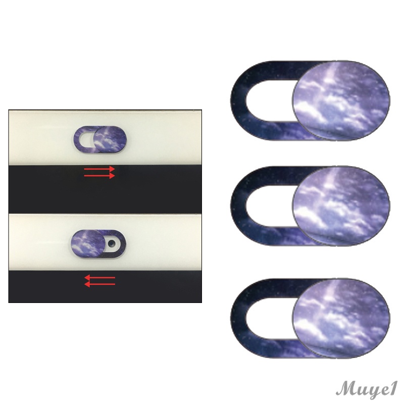Set 3 Vỏ Bảo Vệ Camera Siêu Mỏng Dạng Trượt Cho Laptop Pc | BigBuy360 - bigbuy360.vn