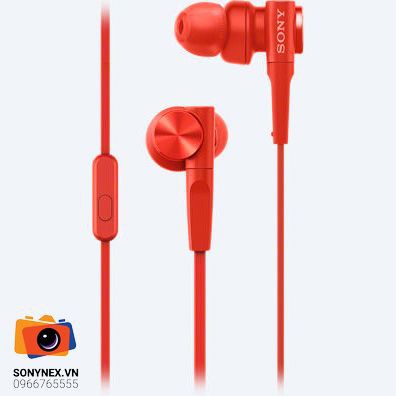 Tai nghe Sony In-ear EXTRA BASS MDR-XB55AP | Chính hãng | Đỏ