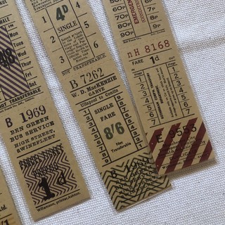 P071 - Ticket sticker - Set 3 miếng sticker dạng vé