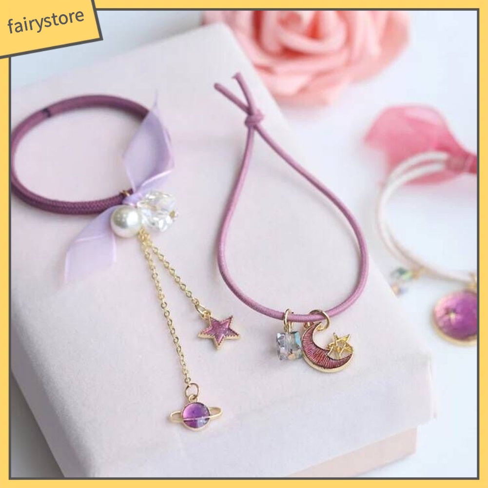 Set 9 Dây Cột Tóc Nhiều Kiểu Xinh Xắn Dễ Thương Cho Nữ