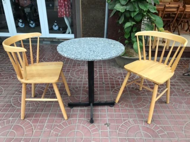 Bộ bàn ghế cafe tròn 60xH70cm