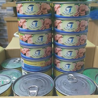Cá Ngừ ngâm dầu 140/hộp (cá dạng khối)
