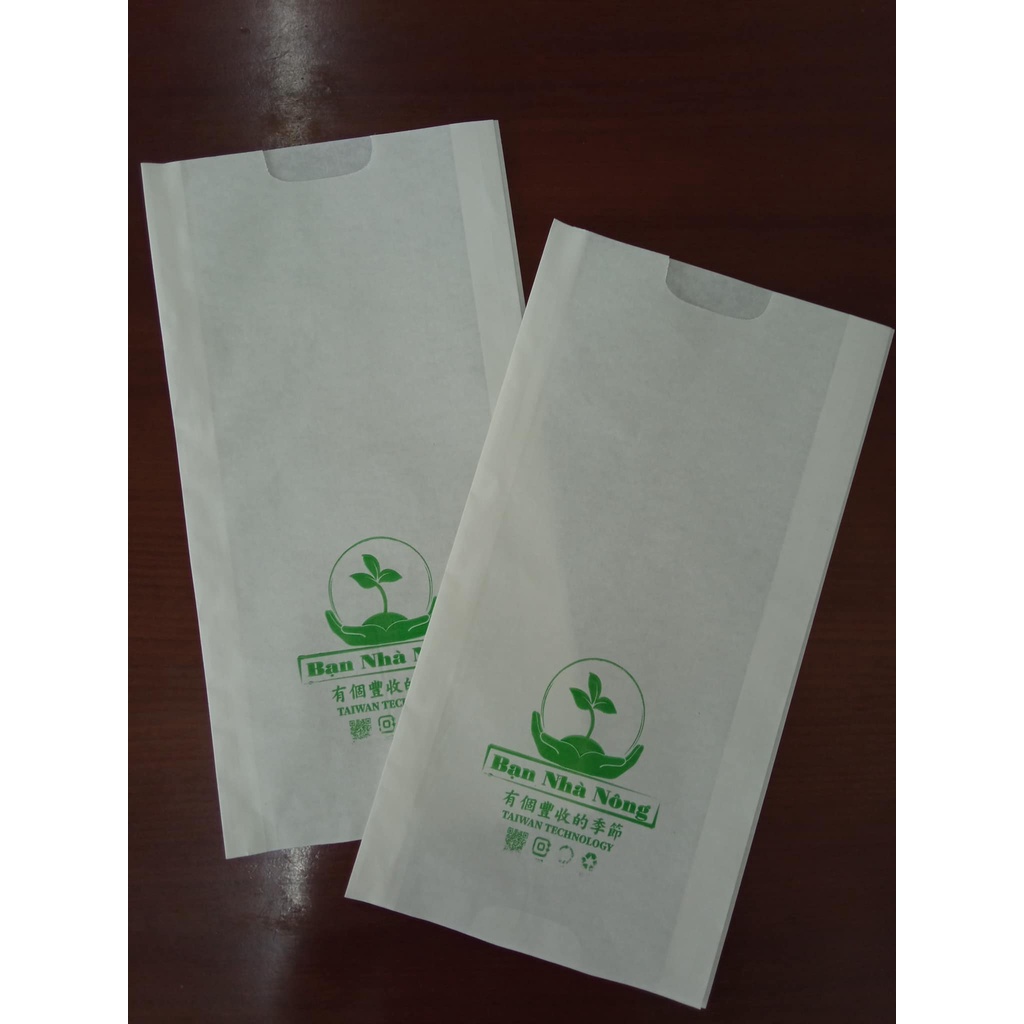 TÚI GIẤY BỌC XOÀI CHỐNG SÂU BỌ ĐÀI LOAN  1 LỚP, 2 LỚP, 28-32CM, CÓ GẤP HÔNG 4-5CM