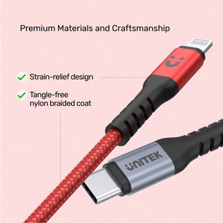 CÁP CHUYỂN USB TYPE-C SANG LIGHTNING UNITEK C14060RD