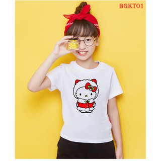 🍭 Áo thun bé gái in hình mèo Kitty đáng yêu 🍭