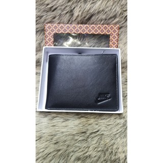 Ví Da Nam Cao Cấp Da Trơn Bóng , In Dập Nổi Hiệu NiKe Và May Chỉ Xung Quanh