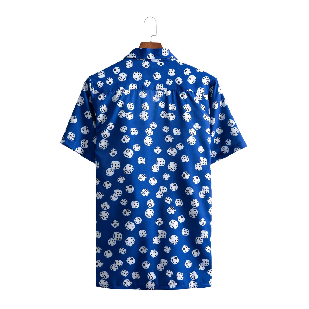 Áo sơ mi nam họa tiết tay ngắn Sock Deer Dice Shirt ASM217 ZUMAN form suông, chất lụa chéo cao cấp, thoáng mát | BigBuy360 - bigbuy360.vn