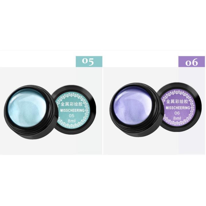 XẢ Gel metal trang trí móng tay