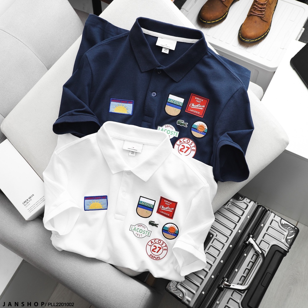 Áo Polo Cá Sấu In Huy Hiệu Tỉ Mỉ Với Đủ Màu Cực Trend