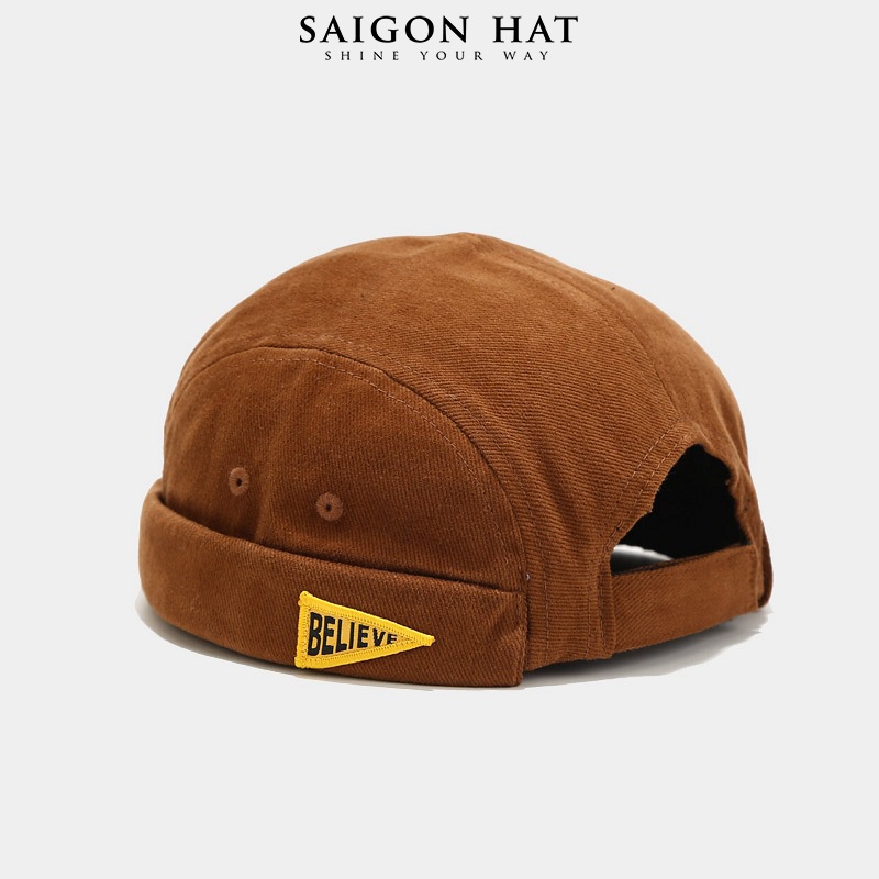 Mũ nồi tròn miki hat nam nữ không vành BELIEVE form beanie phong cách Hàn Quốc SAIGON HAT