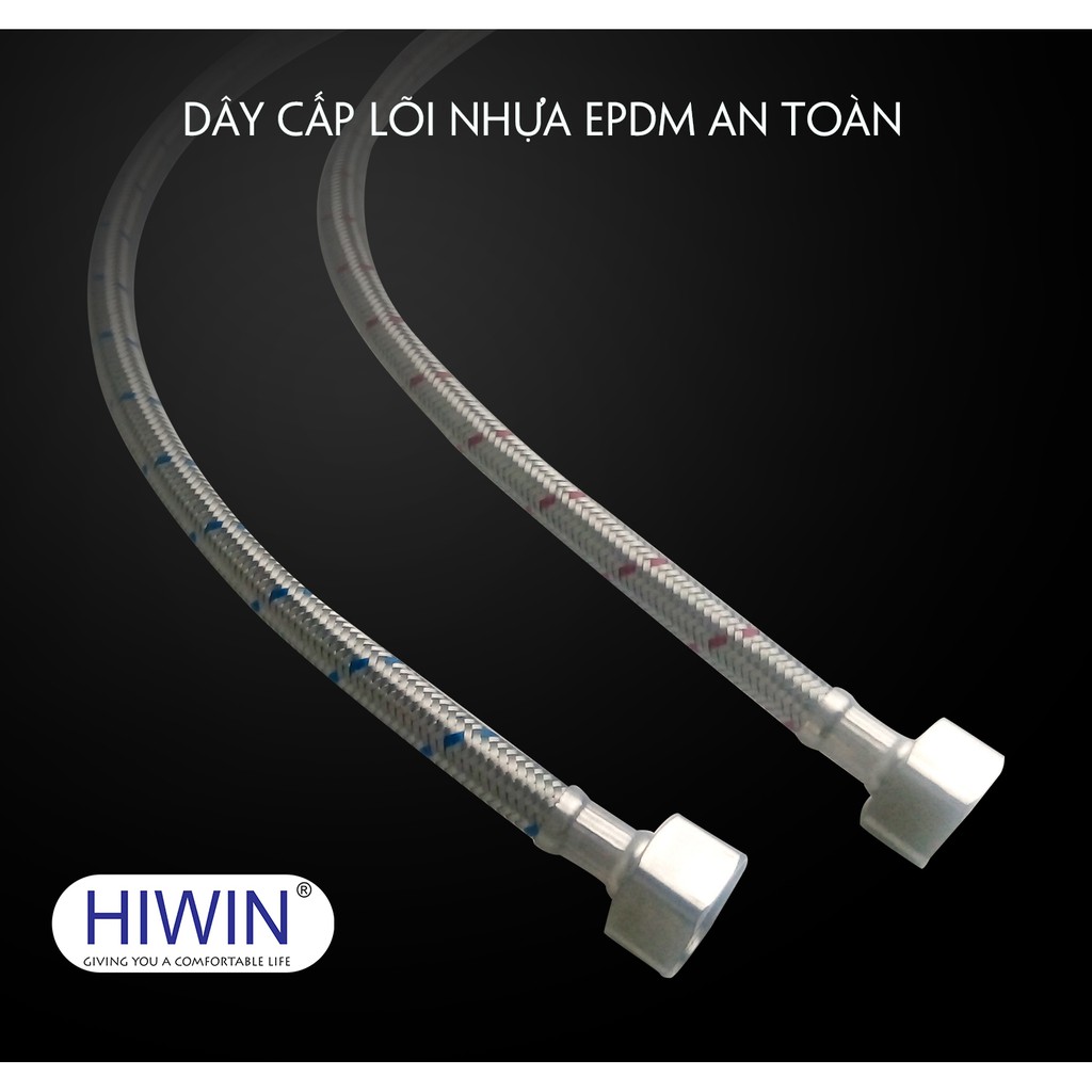 Vòi bếp nóng lạnh chất liệu đồng cao cấp Hiwin KF-923 400x250x50mm