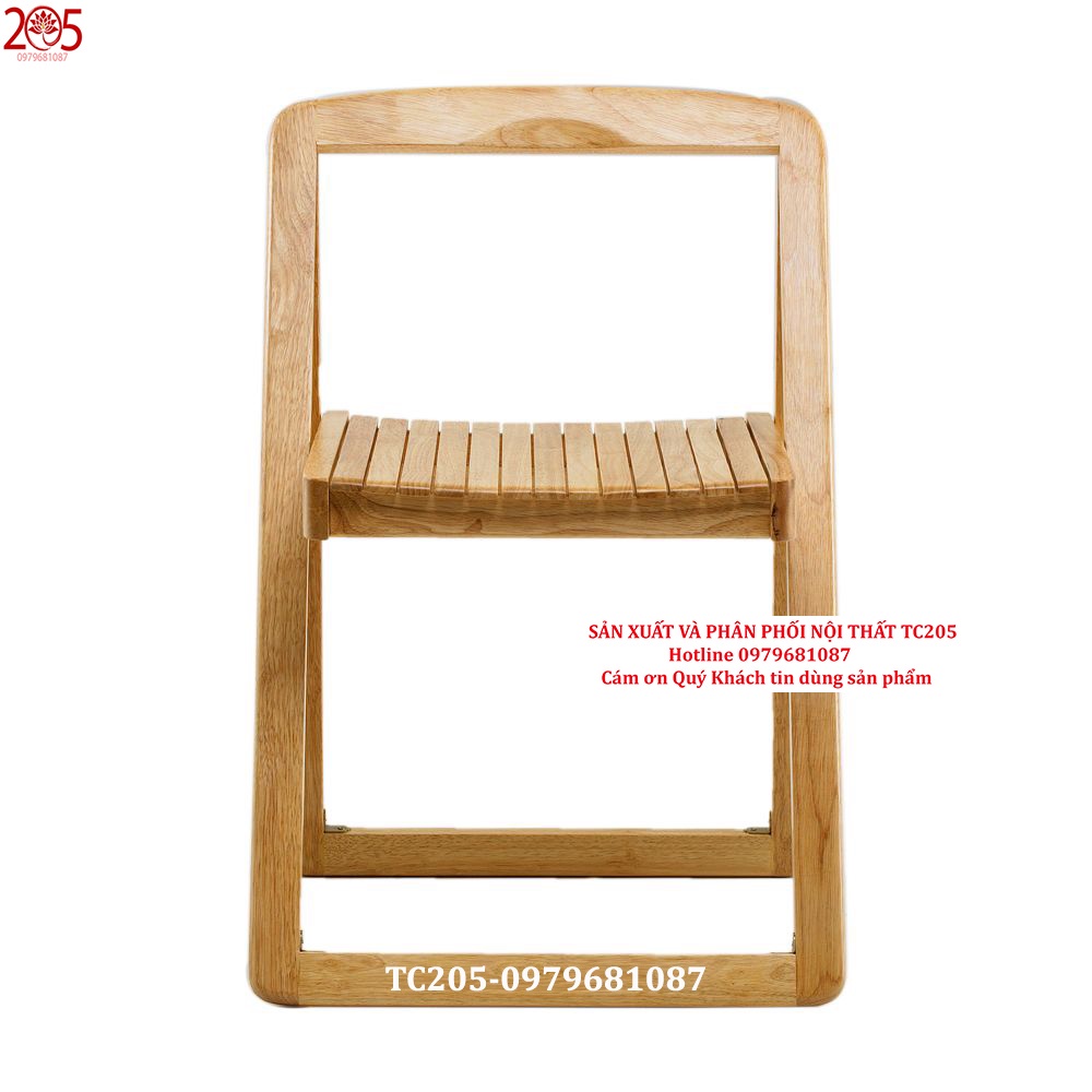 Ghế gỗ xếp gỗ cao su 100% NÔI THẤT TC205