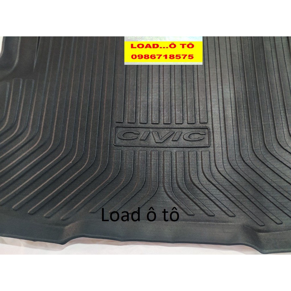 Thảm Nhựa Lót Cốp Sau Xe Honda Civic 2023-2017 Nhựa Dẻo Cao Cấp Nhất Thị Trường