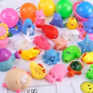 SET 20 thú bơi thả bồn tắm có còi nhỏ xinh dễ thương