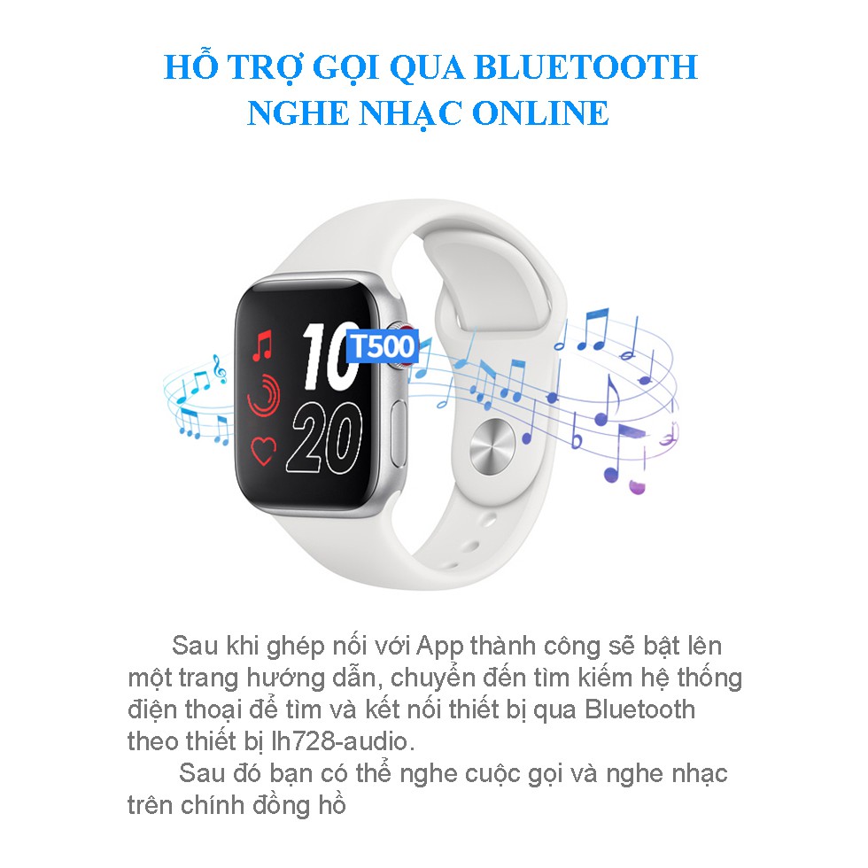 Đồng hồ thông minh chống nước bán chạy nhất 2020 - SMART WATCH Series 5 T500 - Thiết kế thời thượng hiện đại