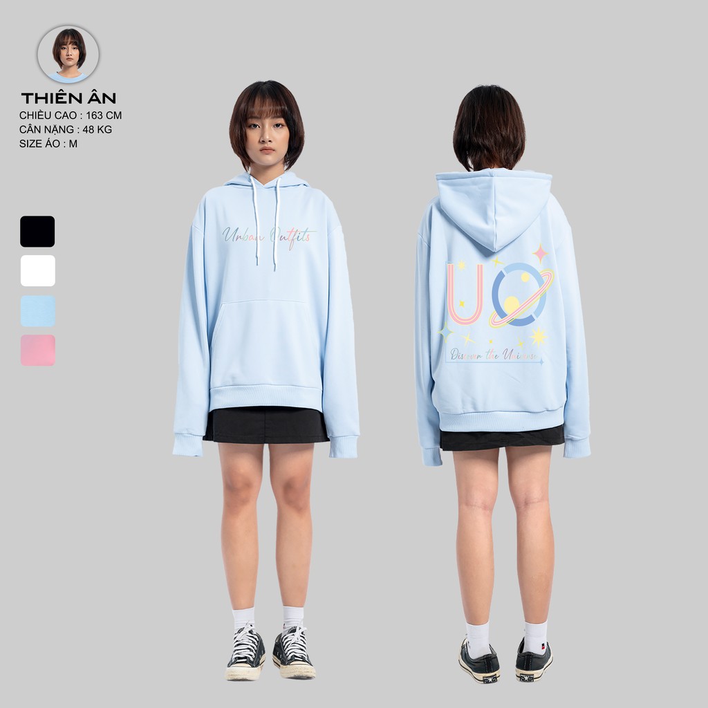 Áo Hoodie Nữ Nam Form Rộng URBAN OUTFITS In UO Discover HOO13 Chui Đầu Thun Cotton Nỉ Local Brand