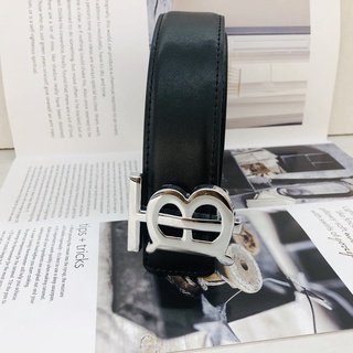 Hàng sẵn sàng! burberry! thắt lưng da bò thật thời trang cho nam và nữ