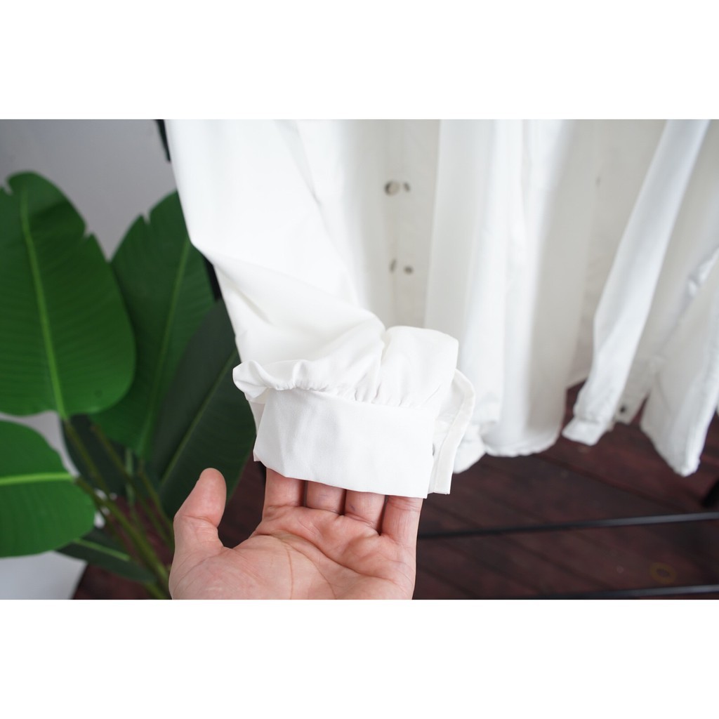 Áo Sơ Mi Dài Tay Unisex Form Rộng Siêu Hot Chất Kaki Cực Đẹp (SP4) kiểu áo sơ mi nữ dáng dài mẫu mới 2021 Zuca Shop  ྇