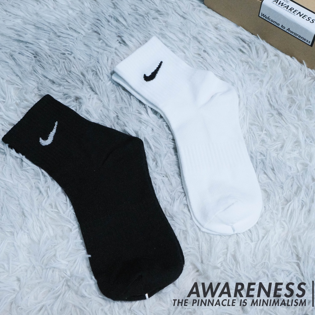Tất/ vớ nam nữ thể thao cổ ngắn - 100% cotton VNXK - Dài khoảng 22-25cm - awareness
