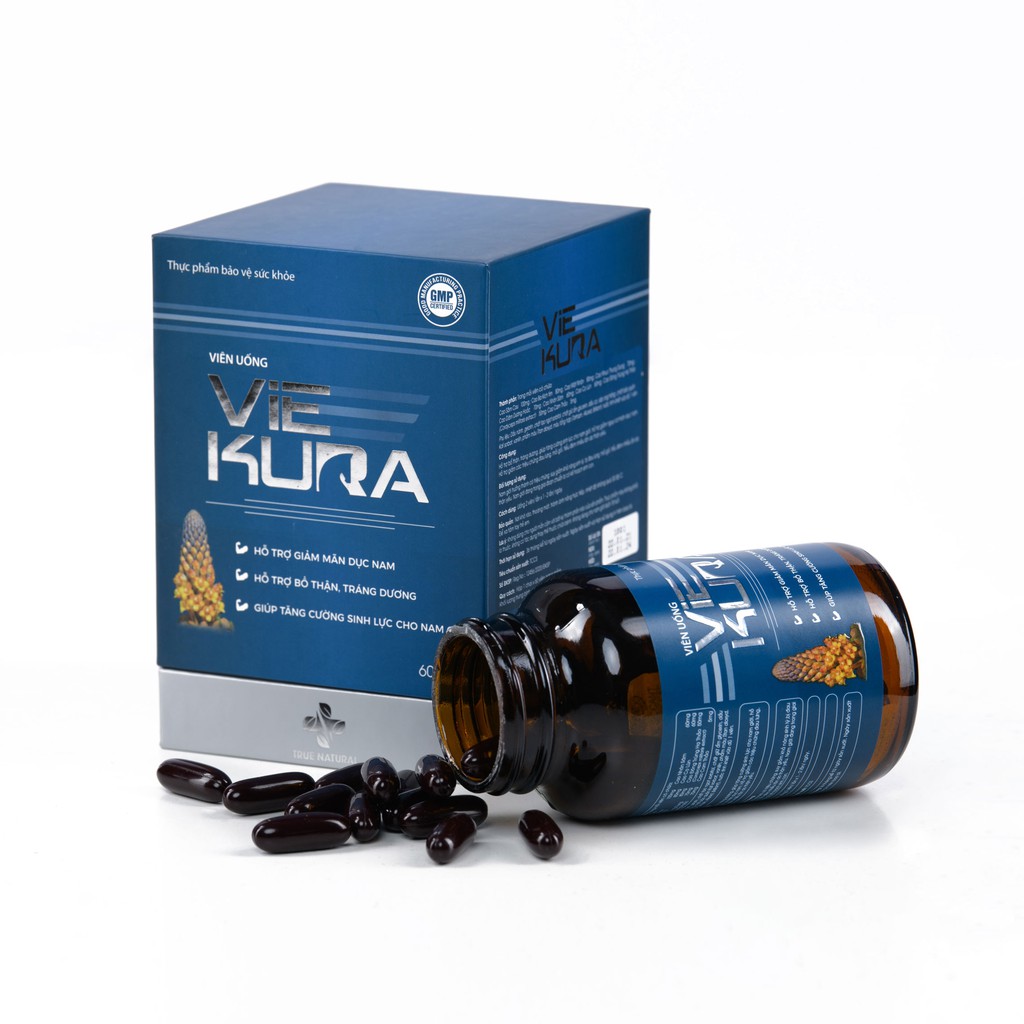 Viên Uống Viekura Cửu Dược Nhục Thung Dung TRUENATURAL Bổ Thận Tráng Dương Tăng Cường Sinh Lực Nam Giới