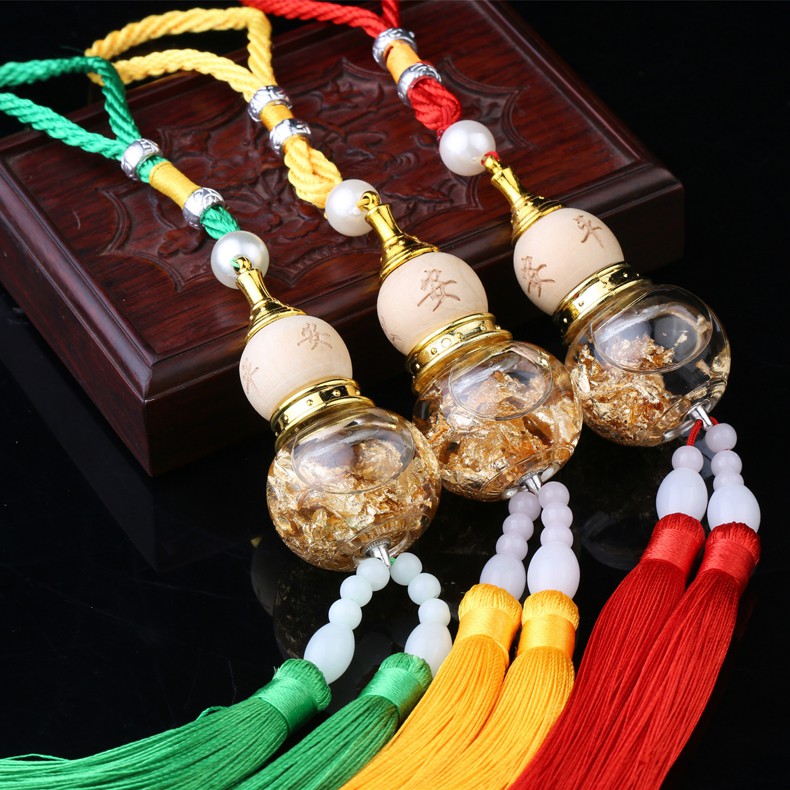Hồ lô treo trang trí nội thất Xe hơi - Màu vàng