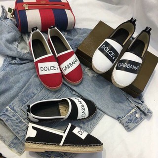 Giày slipon đế cói phối màu