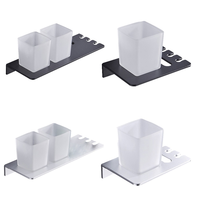 QQ Giá Đỡ Bàn Chải Đánh Răng / Cốc Súc Miệng Đôi Tiện Dụng Cho Phòng