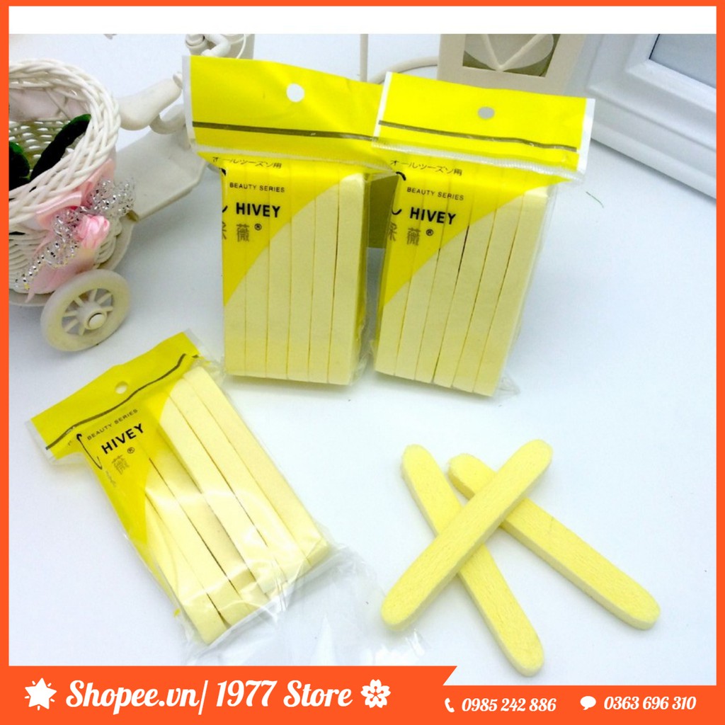 Bông Mút Rửa Mặt Nén NHẬT BẢN ChiVey Siêu Mịn (Bộ 12 Miếng)