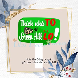 Hastag cầm tay, biển tên cầm tay check in sự kiện công ty