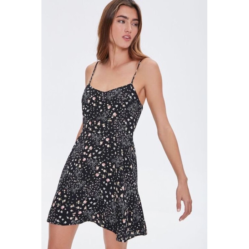 Váy đầm dây Floral Mini Dress F21 VNXK