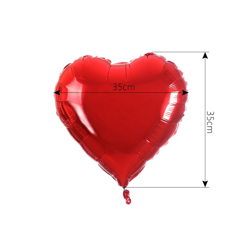 Bong Bóng Trái Tim 18 Inch Trang Trí Tiệc Cưới, Sinh Nhật, Ngày Valentine