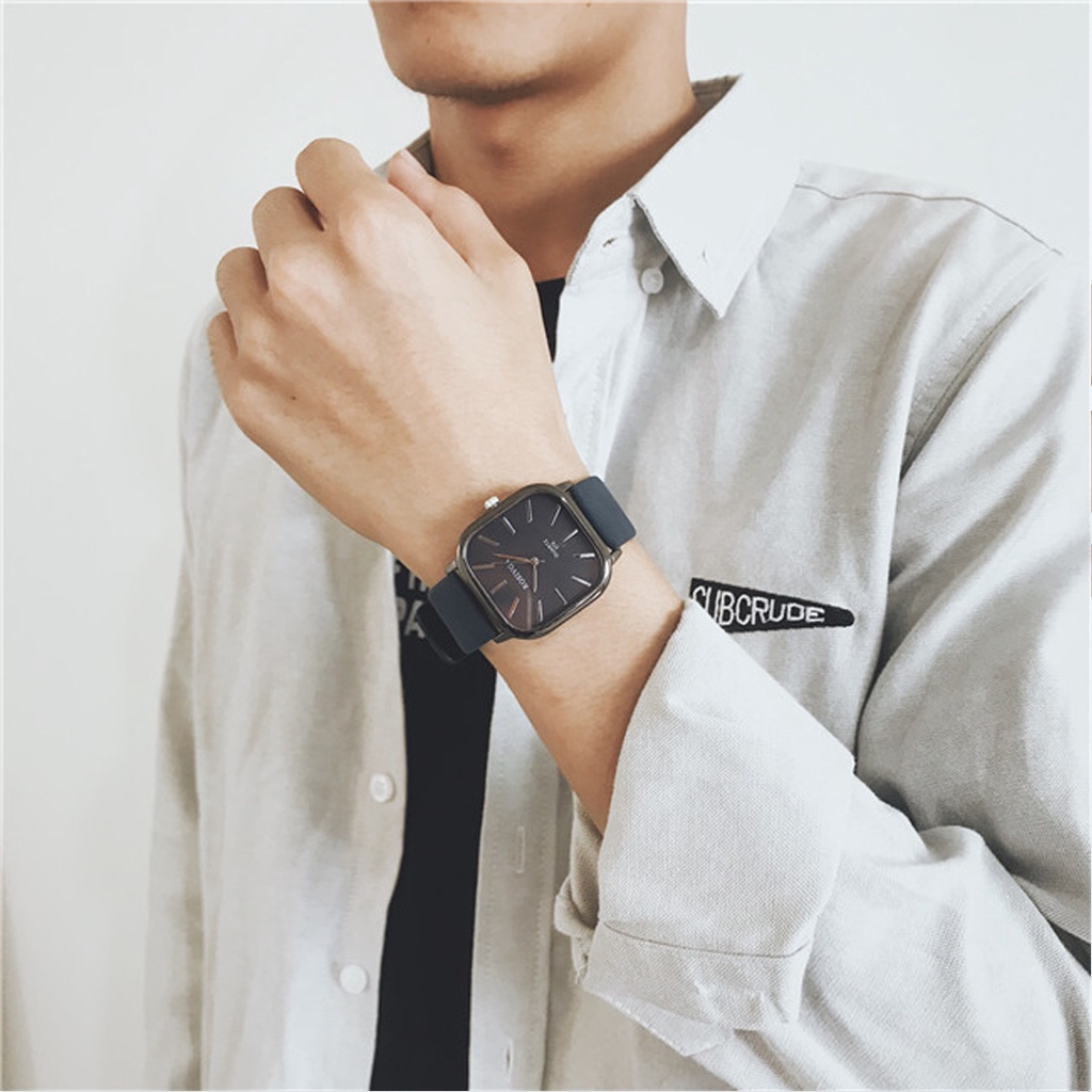 Đồng Hồ Nam Dây Da ROSIVGA - Đồng hồ đeo tay thời trang mặt vuông Sang Trọng | BigBuy360 - bigbuy360.vn