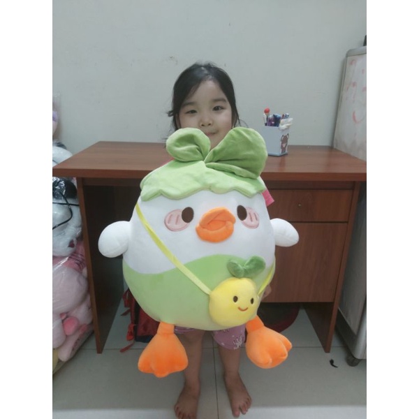 Gà  hóa trang cây cải xanh- gà  bông