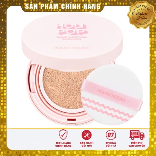 Phấn nước Holika Holika Holi Pop Blur Lasting Cushion, chống nắng SPF50+ PA+++ | BigBuy360 - bigbuy360.vn