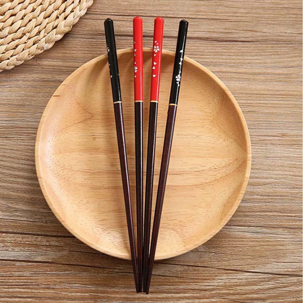 Đũa Gỗ Cao Cấp 23cm In Họa Tiết Cherry Phong Cách Nhật Bản