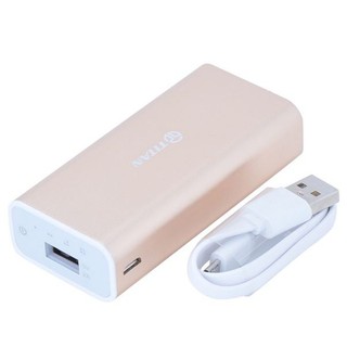 PIN SẠC DỰ PHÒNG KIM LOẠI CAO CẤP 5000MAH TITAN P5 - MÀU GOLD - HÀNG CHÍNH HÃNG