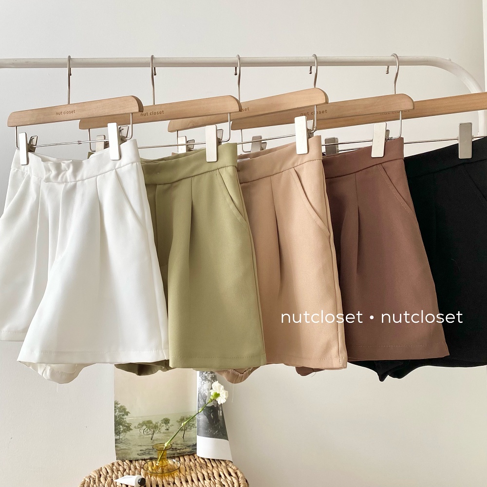 Quần short cài cúc lệch 795_Q0172