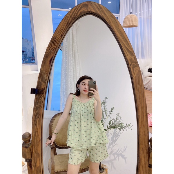 Bộ PIJAMA / Pizama BỘ HAI DÂY MẶC NHÀ CHẤT ĐŨI LANH SIÊU MÁT | BigBuy360 - bigbuy360.vn