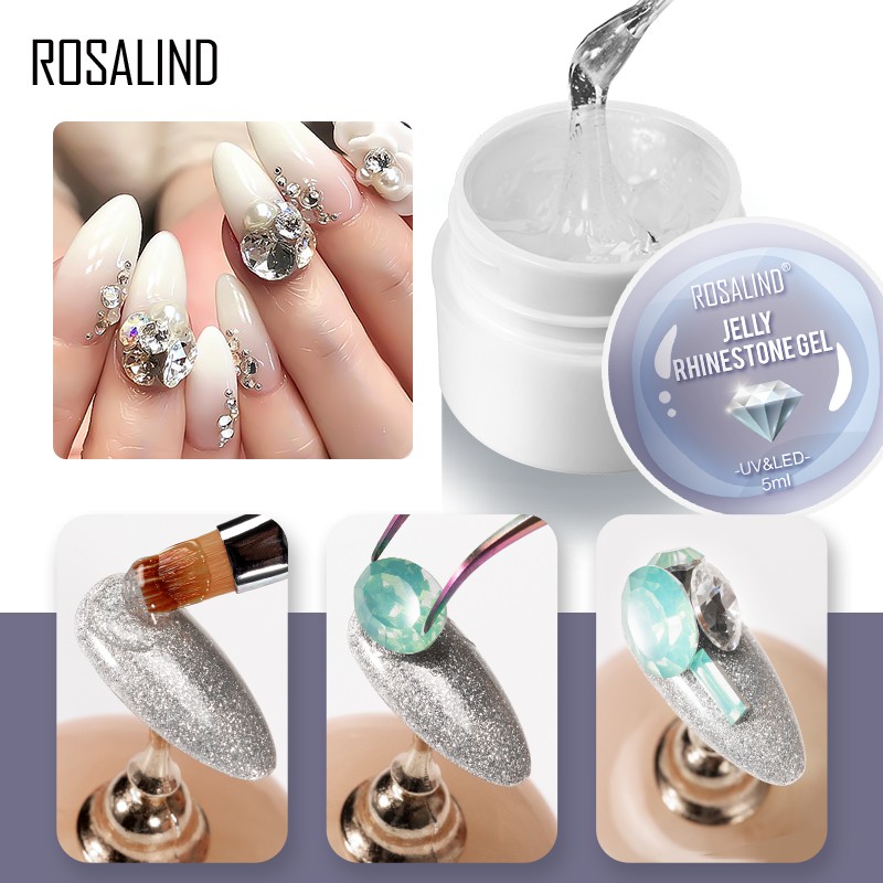 Keo dán phụ kiện trang trí móng nghệ thuật DIY với dung tích 5ml ROSALIND