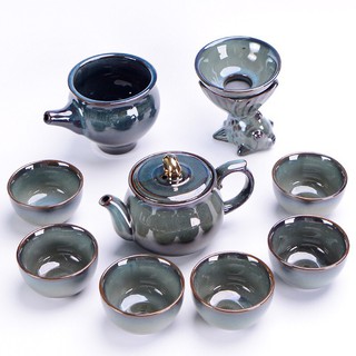 BỘ ẤM CHÉN MEN NGỌC XÁM CAO CẤP